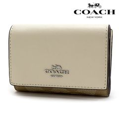 コーチ 三つ折り財布 COACH ライトカーキ チョーク CM761 SIGHA