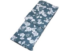 新品未使用☆浴衣 単品 青緑色 桜と流水文様 - メルカリ