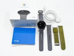 Google Pixel Watch 41mm グラファイト系 シリコンS/L＋替えナイロン バンド付 動作品未確認