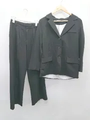 ◇ Θ BLANC FICELLE ブランフィセル 3B パンツ スーツ サイズS ブラック レディース P  【1409090033087】