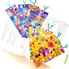 #1670 手作り布製しおり ハロウィン柄8枚セット