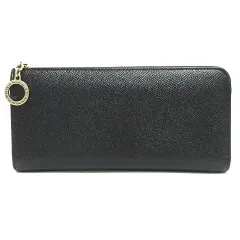 ブルガリ BVLGARI ブルガリブルガリ ジップウォレット カーフレザー 長財布 L字ファスナー 280065 黒 ブラック