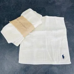 新品 ラルフローレン ハンドタオル 4枚セット 33.5x35cm アイボリー 綿100% RALPH LAUREN/900240在★2