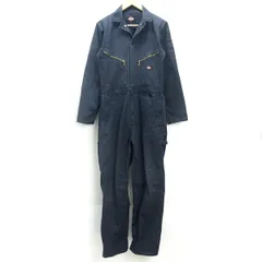 H■ディッキーズ/Dickies カバーオール オーバーオール オールインワン 作業着 つなぎ【M-L程度】黒/MENS■25【中古】
