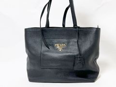 PRADA プラダ ヴィテロダイノ トートバッグ ショルダーバッグ レザー NERO 1BG272 美品