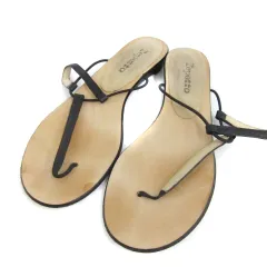 レペット Repetto トングサンダル レザー 37 24㎝ ブラック 黒 /YM24のサムネイル