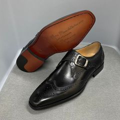 バレットBARRETT ダブルモンクストラップシューズ イタリア製、7.0