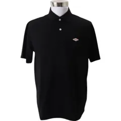 ☆ BLACK ☆ Mサイズ ☆ BALL T/C鹿の子 ワッペン付きポロシャツ ポロシャツ 半袖 鹿の子ポロシャツ メンズポロシャツ 半袖ポロシャツ 男女兼用 カジュアル シンプル おしゃれ ユニセックス 通気性 肌触りがいい 涼しい スポーティ