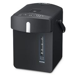 アイリスオーヤマ 電気ポット マイコン式 2.2L 安全ロック機能 ブラック