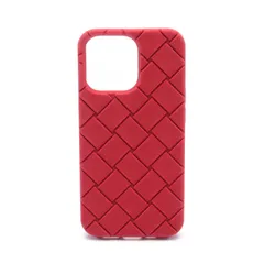 ボッテガヴェネタ BOTTEGA VENETA 携帯・スマホアクセサリー イントレチャート iPhone13Pro レッド ラバー iPhoneケース ユニセックス Used Aのサムネイル