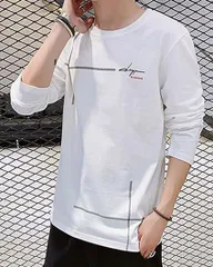 tシャツ メンズ 長袖 無地 秋 綿 おしゃれ 大きいサイズhonghai01