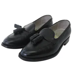 Alben タッセル付きローファー 黒7D