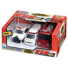 マルカ(Maruka) ドライブタウン Premium3 緊急車セット おもちゃ 車 3才以上 0