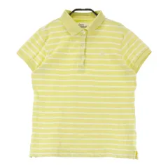 サイズ：2 JACK BUNNY ジャックバニー  半袖ポロシャツ ボーダー柄 イエロー系 [240101435271] ゴルフウェア レディース ストスト