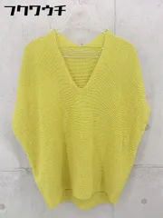 ◇ any FAM エニィファム 半袖 ニット セーター サイズF マスタード系 レディース 【中古】 【1103100014782】