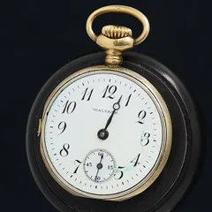 ♦ウォルサム社 銀製鉄道懐中時計 1800年代末頃 アメリカ国内製造 骨董品 152340458_o2.jpg?