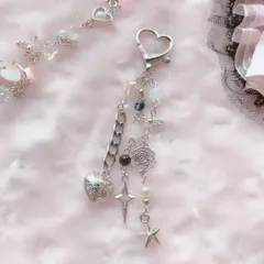 ビーズキーホルダー　オーダー　韓国　Y2K フェアリーグランジ　硬質ケースデコ