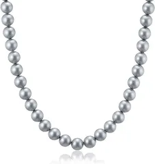 aniva・organic(アニバ・オーガニック) 人工真珠の高級品 ナチュラルな質感 パールネックレス 冠婚葬祭 本真珠 レディース( ［01-02］ ［グレー］,  ［02］ 全長42cm)