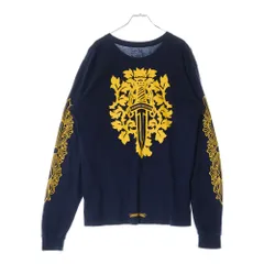 CHROME HEARTSクロムハーツ　フローラル　ダガー　長袖Tシャツ　ロンT クロムハーツ ダガー ロンT クロムハーツダガー＆フローラル