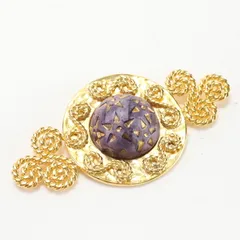 美品 ヴィンテージ セリーヌ ブローチ ゴールド アクセサリー おしゃれ チャーム コサージュ ジュエリー 婦人 レディース HRE X2-3【中古】のサムネイル