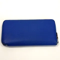 HERMES アザップオールレザー ブルージーン 長財布❇オールレザー希少❇ HERMES エルメス 長財布 アザップ シルクイン ロング AZAP