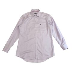 中古 バーバリーブラックレーベル BURBERRY BLACKLABEL 長袖シャツ クリーニング済み 紫 メンズ サイズ42