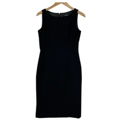 QUEENS COURT クイーンズ コート ノースリーブワンピース size2/ブラック