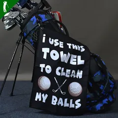 新品 セルフプレーに最適クラブ＆ボール拭きクロス(CG-AB2384)ゴルフ ボール拭き クラブ拭き マイクロファイバー カラビナ 便利 グッズ ゴルフタオル セルフプレー デザイン ゴルフ用品 春 夏 秋 冬