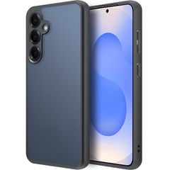 新品 FINON Galaxy S25 ケース カバー スマホケース マット クリアケース ハイブリッド ケース 指紋認証可能モデル 耐衝撃 シンプル (マットブラック（バックパネルカラー）)