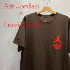 NIKE Air Jordan × Travis Scott CACTUS JACK ナイキ エアジョーダン トラヴィス・スコット カクタス・ジャック 半袖 Tシャツ XL ブラウン メンズ