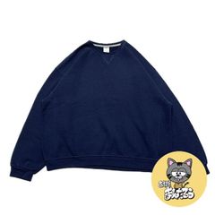ラッセル 古着 スウェット 無地 ネイビー XXL