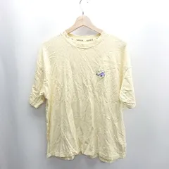 ◇ ⊂ CONVERSE コンバース コットン100% 半袖 Tシャツ サイズM イエロー レディース E  【1409240034728】