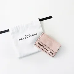 【値下げ】マークジェイコブス MARC JACOBS M0015111 THE BOX コンパクトウォレット/ピンク 3つ折り財布 レザー ミニ財布 ロゴ【2400014046441】のサムネイル