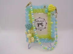 ホイップデコトレカケース　グリーン&イエローストラップ