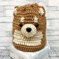 ハンドメイド　巾着　柴犬