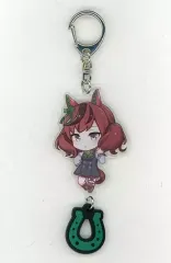 マ*ン様 スーパークリーク ラバー蹄鉄付きアクリルキーホルダー 「ウマ娘」 ウマ娘 ダイワスカーレット ラバー蹄鉄付きアクリルキーホルダー