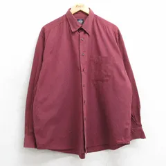 XL/古着 ドッカーズ 長袖 ブランド シャツ メンズ 大きいサイズ ボタンダウン 赤他 レッド チェック 25apr17 中古 トップス