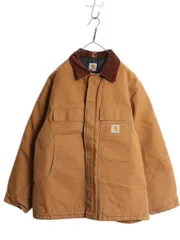 【お得なクーポン配布中!】 US企画 カーハート トラディショナル コート メンズ XL ブラウン ダック ジャケット ブルゾン 中綿 キルティング ライナー 大きいサイズ 茶
