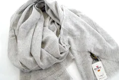 Glen Prince　(グレン プリンス)　ウール混　杢無地ストール