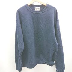 ◇ ⊇ Champion チャンピオン 長袖 トレーナー サイズL ネイビー系 メンズ E  【1506190012339】