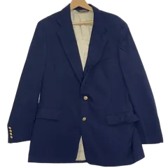 Normthompon テーラードジャケット 金ボタン USA製 ライトアウター ジャケット オーバーサイズ ビッグシルエット USA製 メンズ ブルーブラック