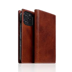 【新品】 SLG Design Badalassi Wax case for iPhone 14 Pro ブラウン 手帳型 SD24322i14PBR