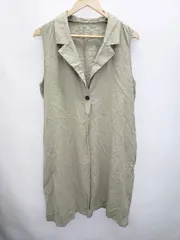 ◇ ABITOKYO アビトーキョー ロング ジレ ベスト サイズF カーキ レディース P  【1407260039174】