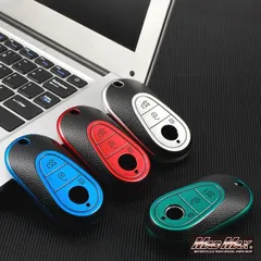 メルセデスベンツ専用 レザー調 TYPE C TPUソフト スマートキーケース 各色