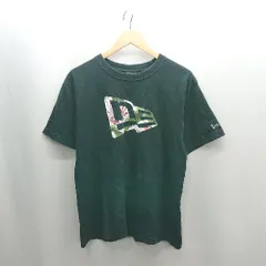 ◇ ⊂ NEW ERA ニューエラ 半袖 Tシャツ サイズM ネイビー メンズ E  【1502060017824】