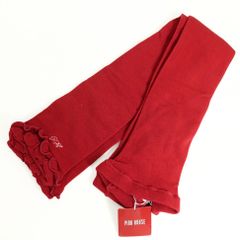 【美品：紙タグあり】ピンクハウス★裾フリルタイツスパッツレギンス　赤系　＊ｋ3901