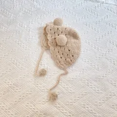 ベビーボンネット　くま　ふわふわ　もふもふ