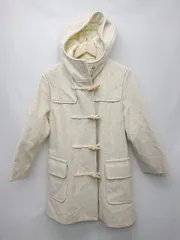 ◇ UNITED COLORS OF BENETTON ユナイテッド イタリア製 長袖 ダッフルコート サイズM オフホワイト系 グレー レディース P  【1405090018727】のサムネイル