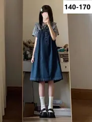 キッズ 子供服 上下セット セットアップ シャツ+ジャンパースカート 2点セット 春夏 チェック柄 ジャンスカ ジャンパースカート サロペットスカート おしゃれワンピース サロペットワンピース カジュアル 女の子 半袖 薄手 KSGA016(140-170)