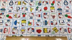 ハローキティ,生地幅142cm×長さ100cm ホワイト